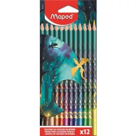 MAPED SZÍNES CERUZA KLT  HÁROMSZÖGŰ  „DRAGON SÁRKÁNY”  12 SZÍN