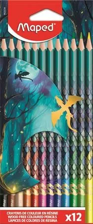 MAPED SZÍNES CERUZA KLT  HÁROMSZÖGŰ  „DRAGON SÁRKÁNY”  12 SZÍN