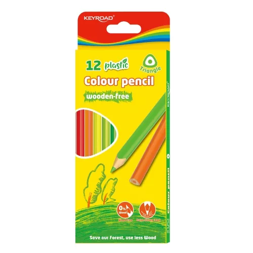 SZÍNES CERUZA KEYROAD 12-ES HÁROMSZÖG ALAKÚ KR972395