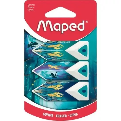 Radír, MAPED "Dragon Pyramid sárkány ", 3 darab