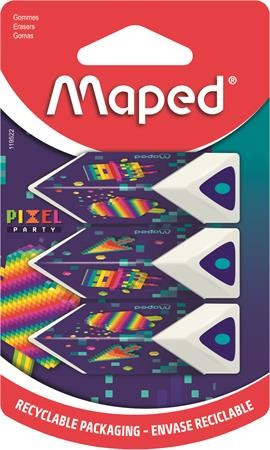 Radír, MAPED "Pixel Party Pyramid ", 3 darab 119522