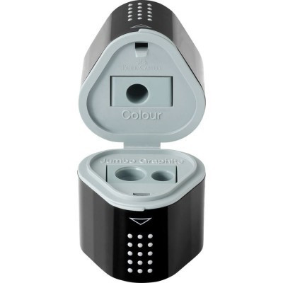 HEGYEZŐ FABER-CASTELL GRIP TRIO TARTÁYOS 3 LYUKÚ FEKETE 28 38 99