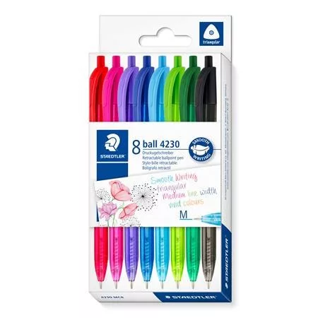 GOLYOSTÓLL STAEDTLER 4230 M 8 KÜLÖNBÖZŐ SZÍN