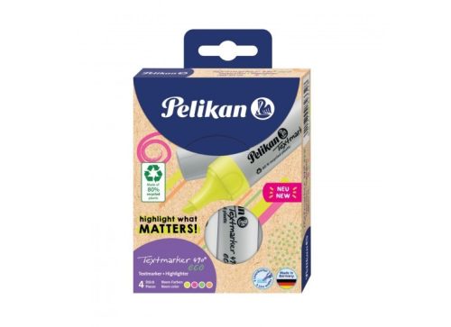 SZÖVEGKIEMELŐ PELIKÁN ECO 490 4-ES KÉSZLET