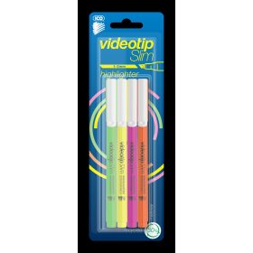 SZÖVEGKIEMELŐ VIDEOTIP SLIM 4-ES KÉSZLET