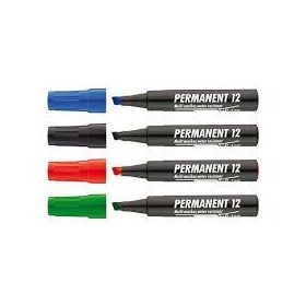 PERMANENT MARKER 12 VÁGOTT FEKETE
