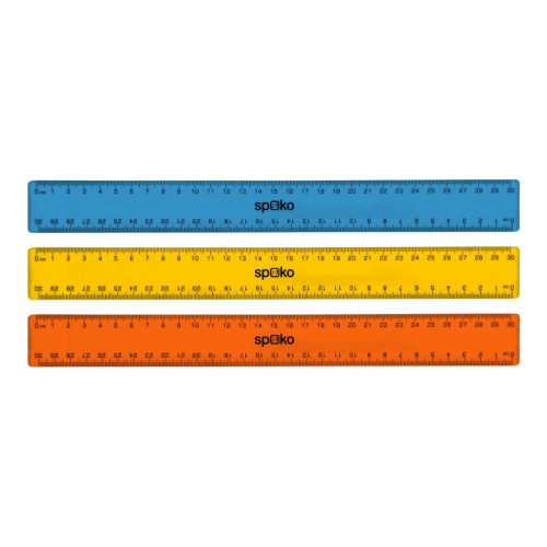 VONALZÓ SPOKO 30 CM S200398301 SZÍNES