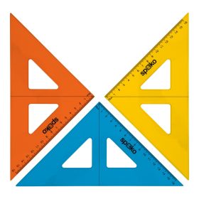 VONALZÓ SPOKO 45 FOKOS 16CM S202098301 SZÍNES