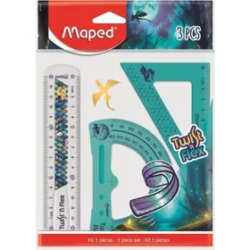 MAPED VONALZÓKÉSZLET  MŰANYAG  TÖRHETETLEN  3 DARABOS  „DRAGON SÁRKÁNY”