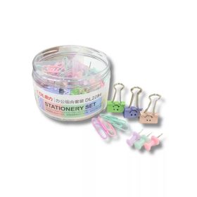 IRODASZER KÉSZLET PASZTELL( GEMKAPOCS,TÉRKÉTŰ,BINDERCSIPESZ)