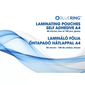 LAMINÁLÓFÓLIA  A/4 80 MIC 100DB BLUERING ÖNTAPADÓS