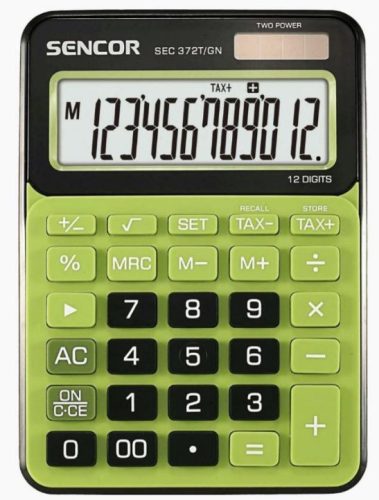 SZÁMOLÓGÉP SENCOR 372T/GN 12 SZÁMJEGYES  ASZTALI
