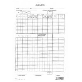 JELENLÉTI IV A/4 C 60-6   1 SZEMÉLYES