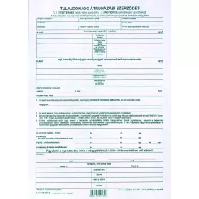   TULAJDONJOG ÁTRUHÁZÁSI SZERZŐDÉS 4 PLD. A.REND.3/2012 PÁTRIA
