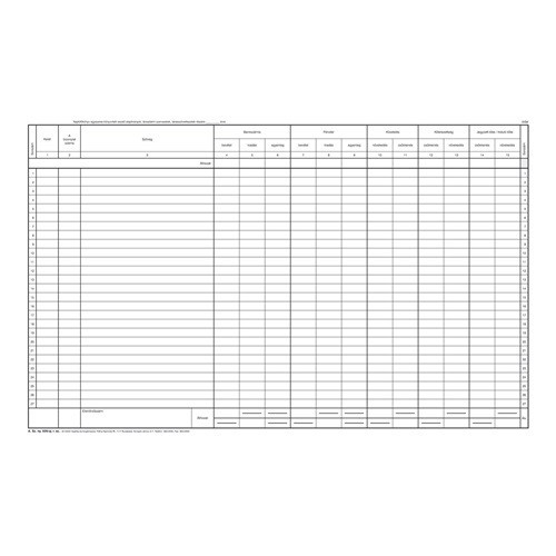 NAPLÓFŐKÖNYV  A.SZ.NY.509