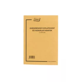 EGÉSZSÉGÜGYI NYÍLATKOZAT C3151-2-A NYOMELL