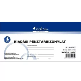 KIADÁSI PÉNZTÁRBIZONYLAT 25X2 318-103 VICTORIA