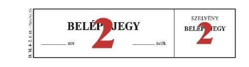 BELÉPŐJEGY DM 4-2 NYOMELL