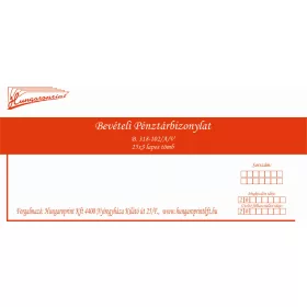 BEVÉTELI PÉNZTÁRBIZNYLAT 318-102 25X3PLD HUNGAROPRINT-BUSSINES FROM
