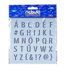 KREATIV SABLON MŰANYAG NEBULÓ 14.5X14.5CM BETŰK