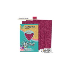 DEKORGUMILAP A/4 CSILLÁMOS SC1222 RUBINVÖRÖS