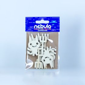 ÖRDÖG KARTON DEKORÁCIÓ 8X12CM NEBULÓ