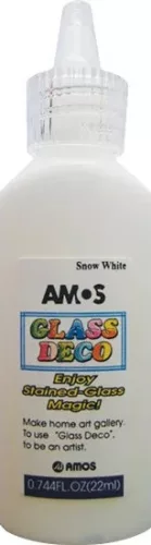 ÜVEGFESTÉK AMOS 22ML FEHÉR