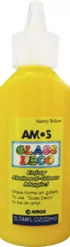 ÜVEGFESTÉK AMOS 22ML SÁRGA