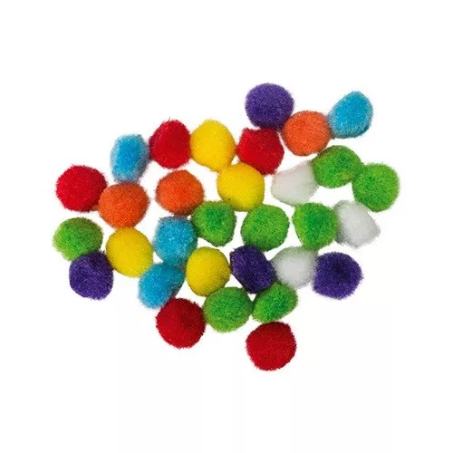 POMPOM VEGYES 15 MM  30 DB/CSG 137474