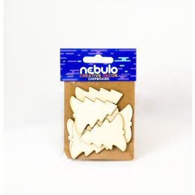 KARÁCSONYFÁK KARTON DEKORÁCIÓ 8X12CM 6DB/CSG NEBULÓ