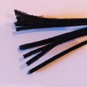 ZSENILIA DRÓT 30,5CM 6MM VÉKONY 10 DB/CSG FEKETE