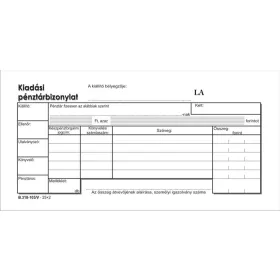 KIADÁSI PÉNZTÁRBIZONYLAT 318-103 25X2PLD BUSINESS FORM