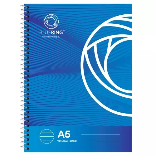 Spirálfüzet A/5, 70lap Bluering® vonalas