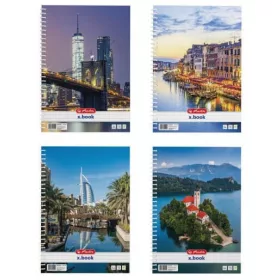 SPIRÁLFÜZET HERLITZ CITY  A/4 VONALAS 70 LAPOS