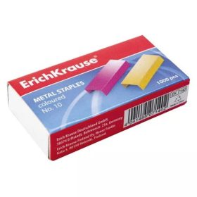 Fűzőkapocs ErichKrause N0.10 1000 db/doboz színes