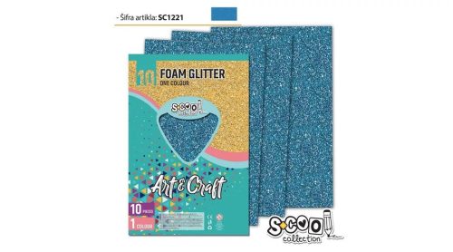 DEKORGUMILAP A/4 CSILLÁMOS SC 1221 VILÁGOS KÉK