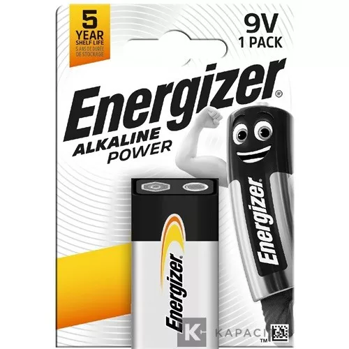 ENERGIZER ALKALINE POWER 9V 6LF22 ALKÁLI ELEM 1DB/CSG