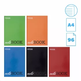BEÍRÓKÖNYV A/4 OFFICE PRODUCT 96 LAPOS KEMÉNYFEDELES VONALAS