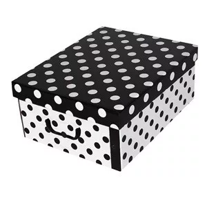 Tárolódoboz Miss Space MAXI 51x37x24 CM Pöttyös fekete 7080