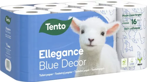 WC PAPIR TENTO 16 TEKERCSES BLUE DECOR