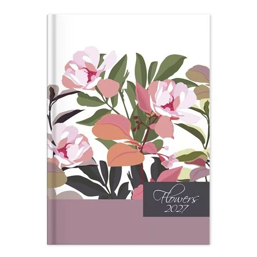 HATÁRIDŐNAPLÓ PERIOD FLOWERS A/5 NAPI TOBACCO PAPÍR 2027