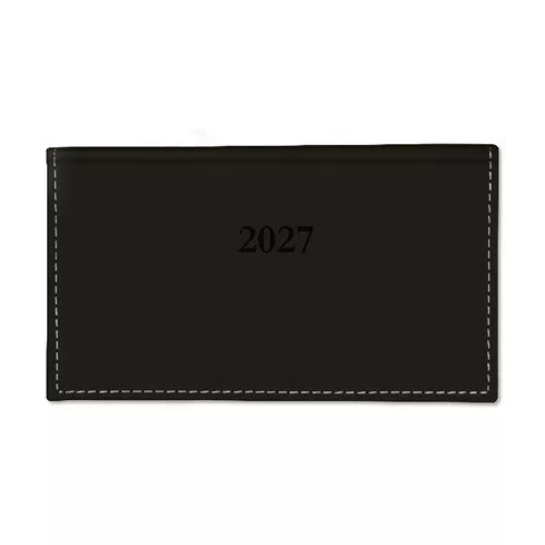 ZSEBNAPTÁR CHAMOIS FEKVŐ FEKETE 2027