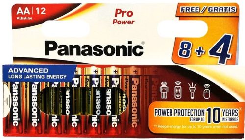 Panasonic LR6PPG/12HH 8+4F SMART 1,5V AA/ceruza tartós alkáli elem 12 db/csomag