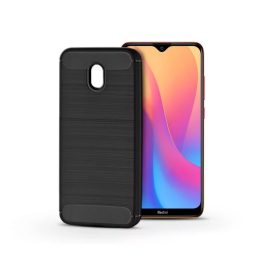 XIAOMI REDMI 8A SZILIKON HÁTLAP - CARBON - FEKETE