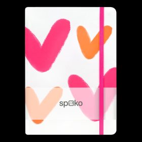   Jegyzetfüzet Spoko Kreatív I (nagy szív), A5, 75 g, 96 lapos, vonalas
