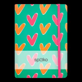  Jegyzetfüzet Spoko Kreatív II (kicsi szív), A5, 75 g, 96 lapos, vonal