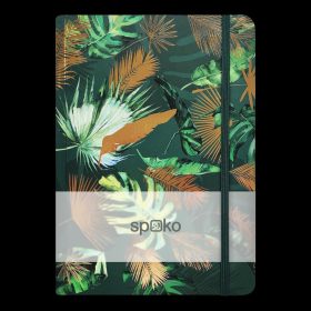 Jegyzetfüzet Spoko Virágok II (levelek) A5, 75 g, 96 lapos, vonalas