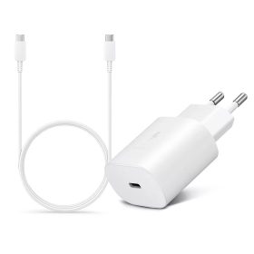   Samsung gyári hálózati töltő adapter Type-C bemenettel + 1 m-es Type-C - Type-C