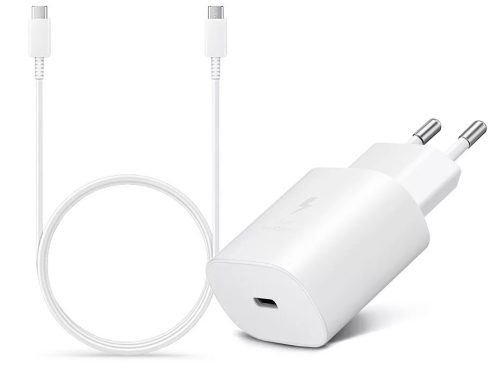 Samsung gyári hálózati töltő adapter Type-C bemenettel + 1 m-es Type-C - Type-C