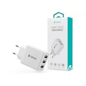 Devia 3xUSB hálózati töltő adapter - 17W